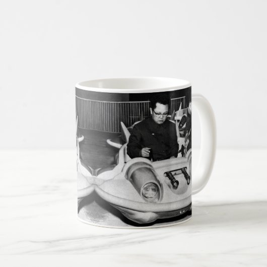 Lieber Führer Kim Jong-il in einem Raumschiff Kaffeetasse (VorderseiteRechts)