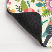 Lieber Gärtnern | Frühlingsblumen und Vögel Mousepad (Ecke)