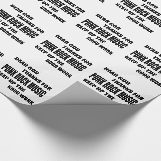 Lieber Gott-Dank für Punkfelsen Geschenkpapier (Ecke)