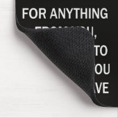 Lieber Gott Mousepad (Ecke)