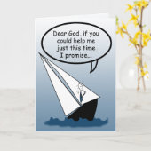 Lieber Gott segeln Rocks Custom Grußkarte Karte (Gelbe Blume)