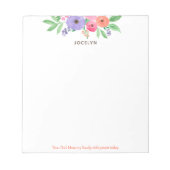 Lieber Gott, segne meine Familie mit dem blorfarbe Notizblock (Vorderseite)