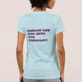 Lieber Gott, warum Sie tun, ließ Gewalt in unserer T-Shirt (Rückseite)