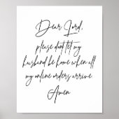 Lieber Herr, bitte Lass nicht, dass mein Ehemann Z Poster (Vorne)