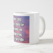 Lieber Herr, ich bin dankbar für das Kennenlernen  Jumbo-Tasse (Vorderseite Rechts)