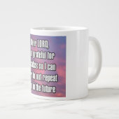 Lieber HERR, ich bin dankbar für Fehler, deshalb.. Jumbo-Tasse (Vorderseite Rechts)
