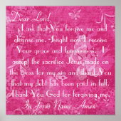 Lieber Herr vergib mir und säubere mich Poster (Vorne)