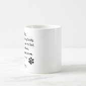 Lieber Hund Vater mit Individuelle Name Kaffee Tas Kaffeetasse (Mittel)