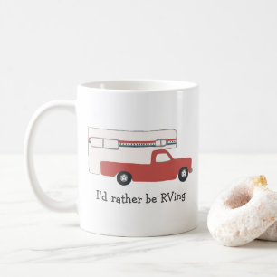 Lieber im Wohnmobil unterwegs Vintage LKW Camper I Kaffeetasse
