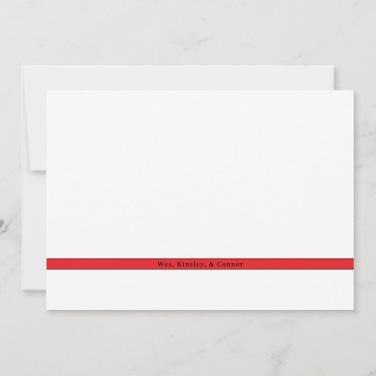 "Lieber Jesus" Red Crayon Note Foto Weihnachtskart (Rückseite)