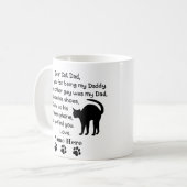 Lieber Katze Vater mit Individuelle Name Kaffee Ta Kaffeetasse (Vorderseite Links)