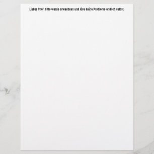 "Lieber Koch, bitte."