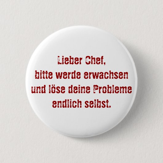 "Lieber Koch, bitte." Button (Vorderseite)