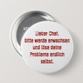 "Lieber Koch, bitte." Button (Vorne & Hinten)