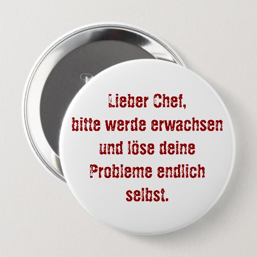 "Lieber Koch, bitte." Button (Vorne & Hinten)