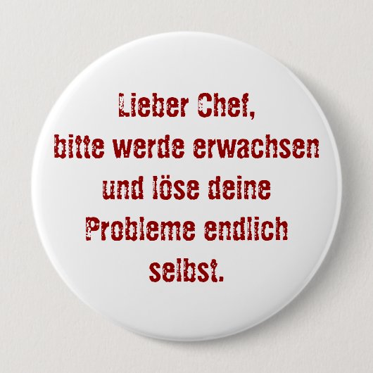"Lieber Koch, bitte." Button (Vorderseite)