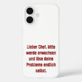 "Lieber Koch, bitte." Case-Mate iPhone Hülle (Rückseite)