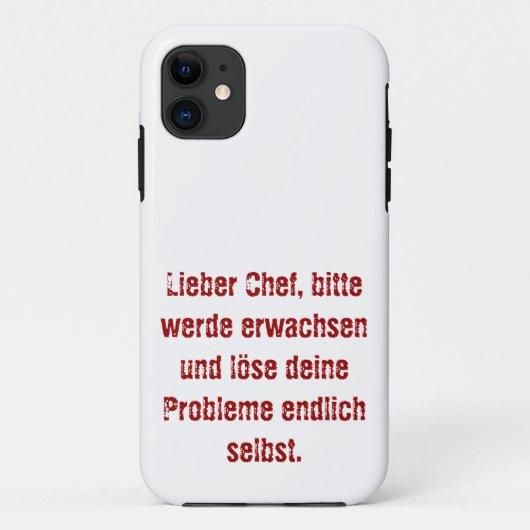 "Lieber Koch, bitte." Case-Mate iPhone Hülle (Rückseite)