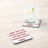 "Lieber Koch, bitte." Getränkeuntersetzer (Rechte Seite)