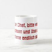 "Lieber Koch, bitte." Kaffeetasse (Mittel)
