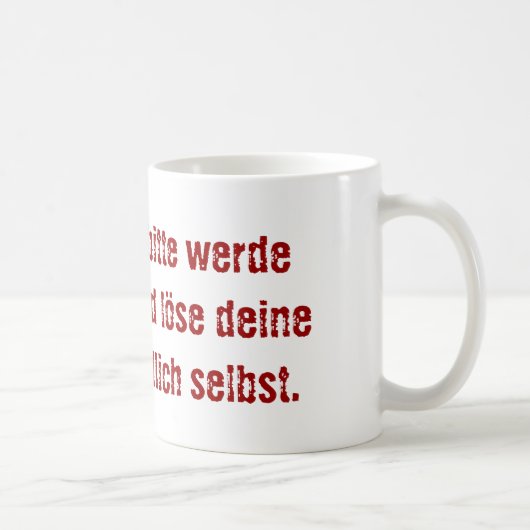 "Lieber Koch, bitte." Kaffeetasse (Rechts)