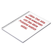 "Lieber Koch, bitte." Notizblock (Linke Seite)