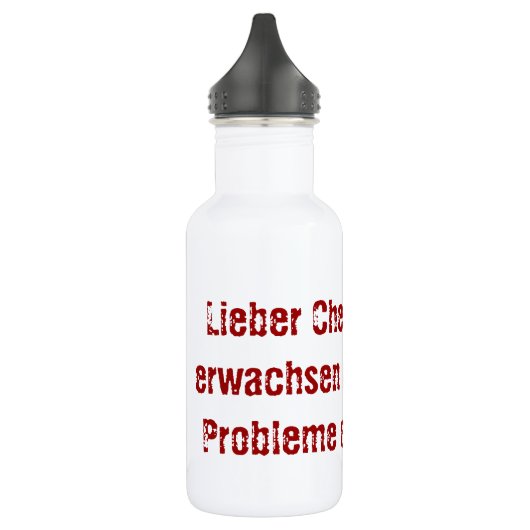 "Lieber Koch, bitte." Trinkflasche (Links)