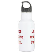 "Lieber Koch, bitte." Trinkflasche (Rückseite)