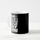 Lieber Leber wird heute ein rauer Bleibe sein star Kaffeetasse (Vorderseite Links)