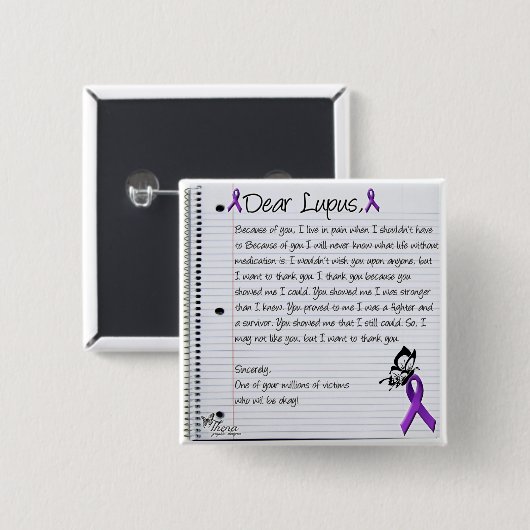 Lieber Lupus. Button (Vorne & Hinten)