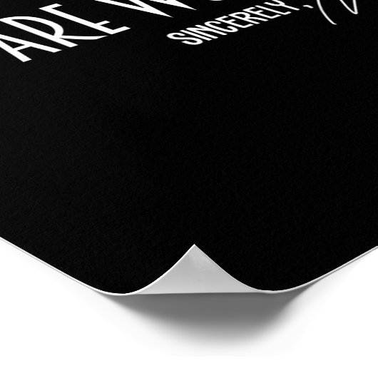 Lieber Mädchen Sie sind es wert, aufrichtig mir lu Poster (Ecke)