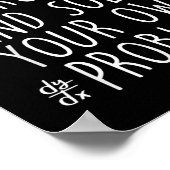 Lieber Mathe aufwachsen lösen Ihre eigenen Problem Poster (Ecke)