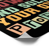 Lieber Mathe wächst auf und löst Ihre eigenen Prob Poster (Ecke)