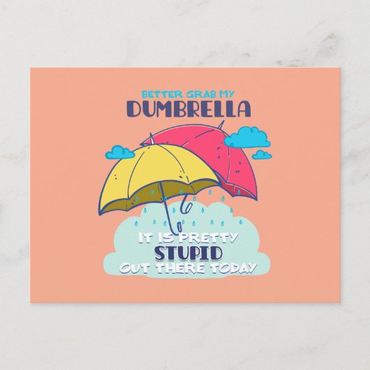 Lieber meinen Dumbrella, ist es Hübsch dumm Postkarte (Vorderseite)