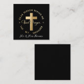 Lieber Mensch hinter mir: Braucht das Gebet, Stech Quadratische Visitenkarte (Vorne/Hinten)