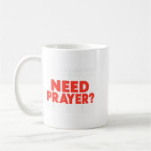 Lieber Mensch hinter mir braucht Gebet Gestochen m Kaffeetasse (Links)