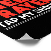 Lieber Mensch hinter mir braucht Gebet Gestochen m Poster (Ecke)