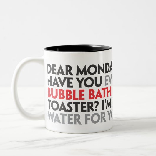 Lieber Montag Mug Zweifarbige Tasse (Links)