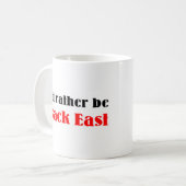 lieber nach Osten Kaffeetasse (Vorderseite Links)