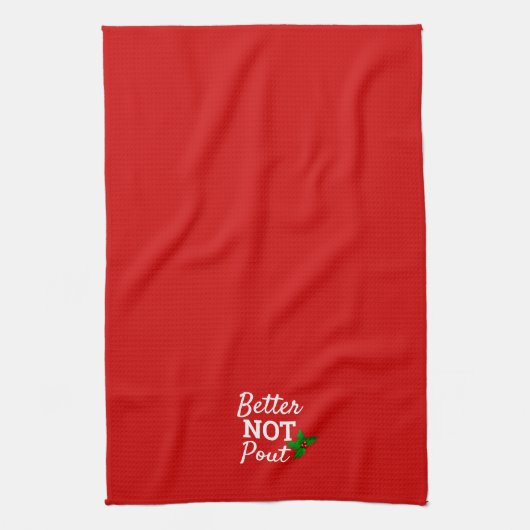 Lieber nicht geben lustige Weihnachts-Sprichwort R Geschirrtuch (Vertikal)