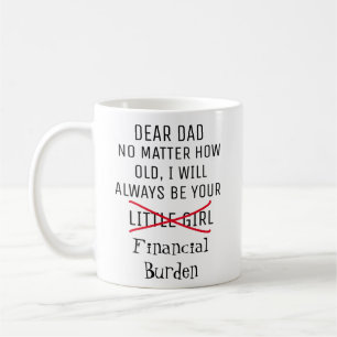 Lieber Papa Becher, Vatertagsgeschenk, von deiner Kaffeetasse