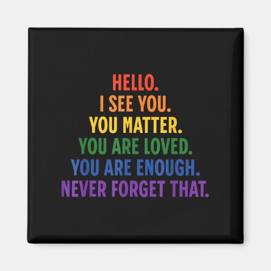 Lieber Person hinter mir Sie Zitat sind nett Liebe Magnet (Vorne)