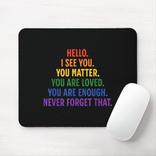 Lieber Person hinter mir Sie Zitat sind nett Liebe Mousepad (Mit Mouse)