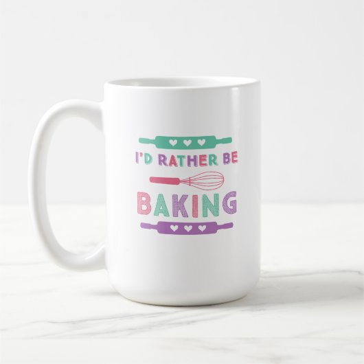 Lieber Rosa Lila Backen Kaffeetasse (Links)