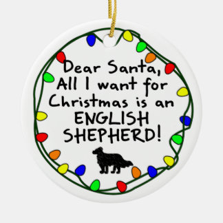 Lieber Sankt-Englisch-Schäfer Keramik Ornament