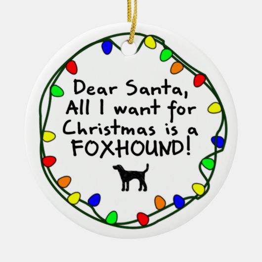 Lieber SanktFoxhound Keramikornament (Vorne)