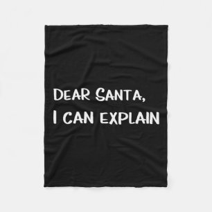 Lieber Santa1 Fleecedecke