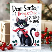 Lieber Santa Bring Catnip Funny Cat Weihnachten