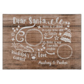 Lieber Santa Cookie Schneidebrett (Vorderseite)