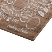 Lieber Santa Cookie Schneidebrett (Ecke)